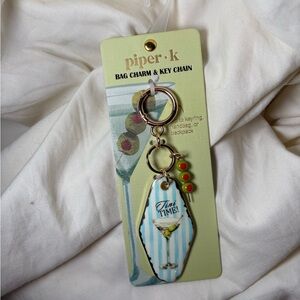 🍸 Piper K Tini Time! Bag Charm & Keychain